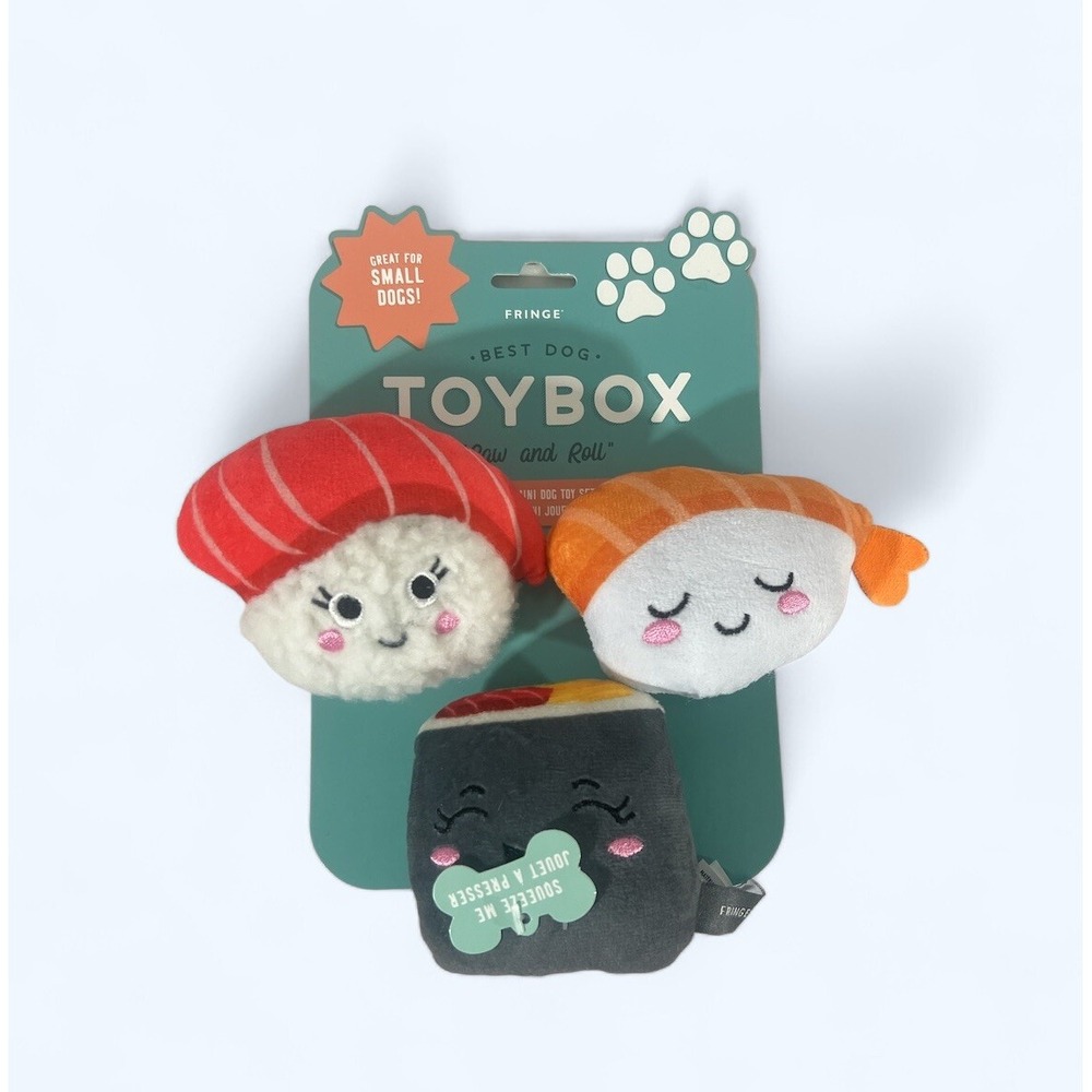 Fringe Toy Set RAW and ROLL Pet Shop 3-Pack Mini Toy Set Small Dogs new